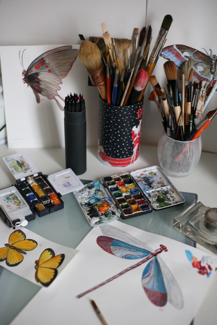 l'atelier où les stickers sont peints